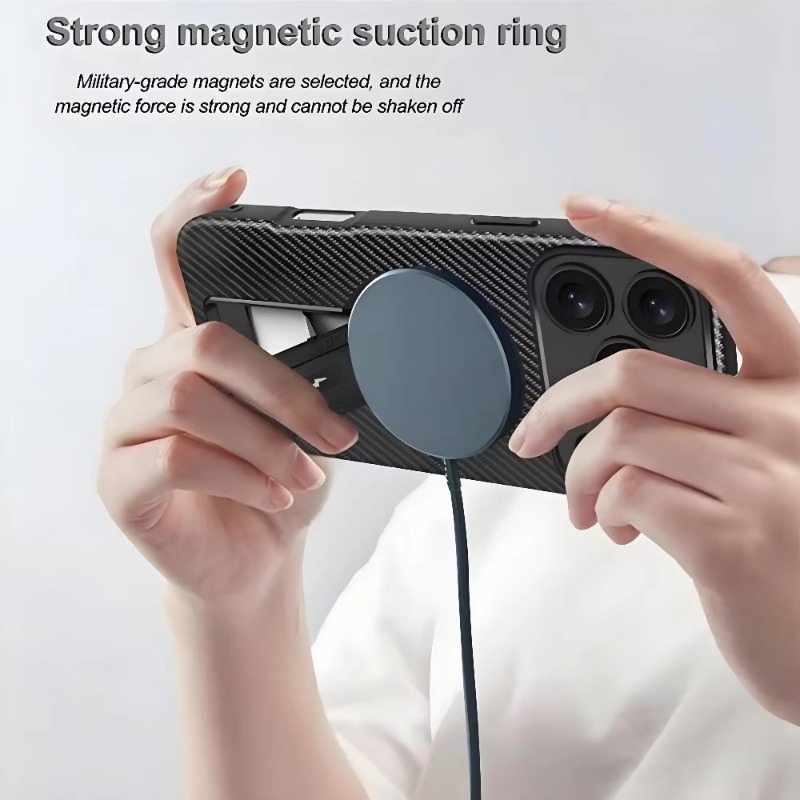 Luxury Invisible Stand Magneti - Matte Hard Pc Back Case recension och pris