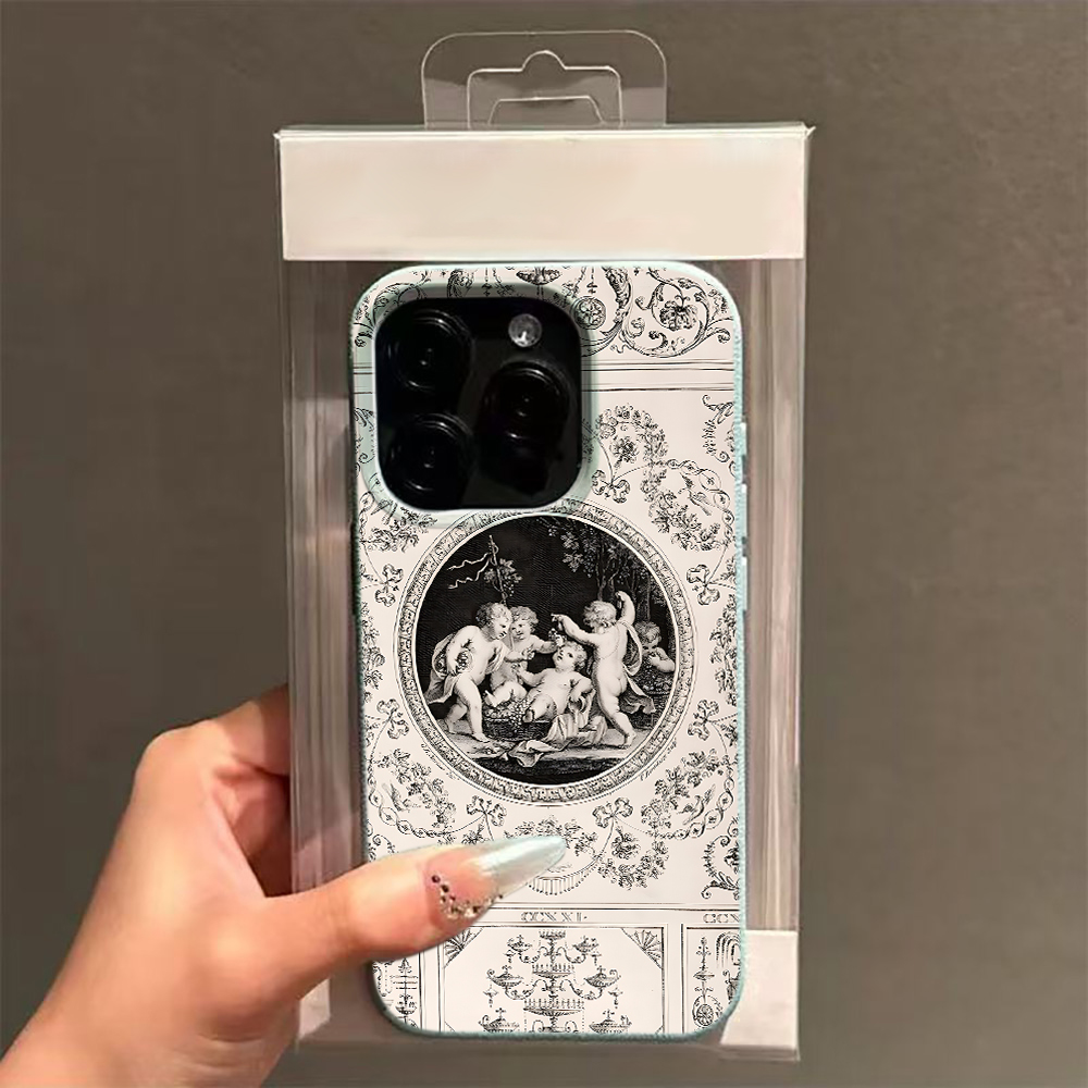 Vintage Baroque Angel Pattern  - Vintage Floral Pattern Soft Case recension och pris