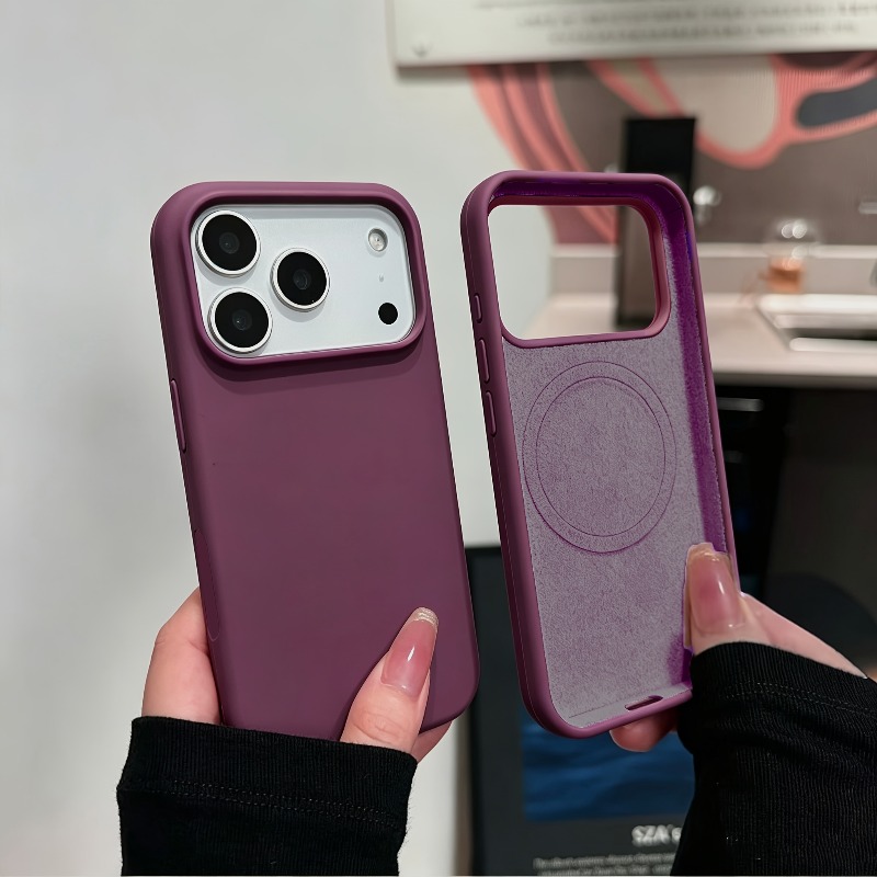 Liquid Silicone Soft Skin Feel - Liquid Silicone Magnetic Phone Case recension och pris
