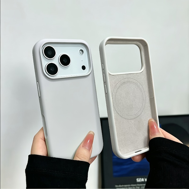 Liquid Silicone Soft Skin Feel - Liquid Silicone Magnetic Phone Case recension och pris