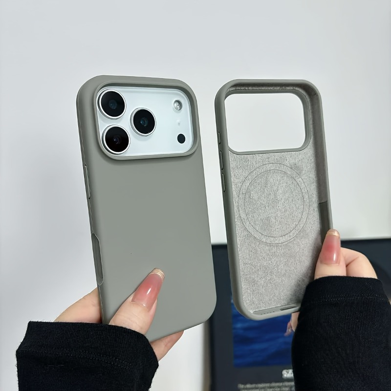 Liquid Silicone Soft Skin Feel - Liquid Silicone Magnetic Phone Case recension och pris