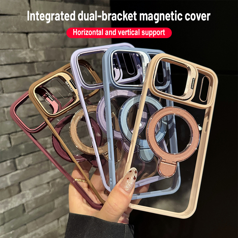 For Magsafe Magnetic Holder Ph - Clear Shockproof Bumper Case recension och pris