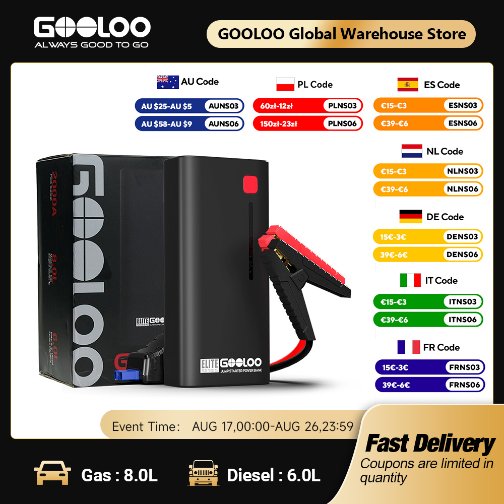 GOOLOO 12V Automotive Car Star - Power Banks recension och pris