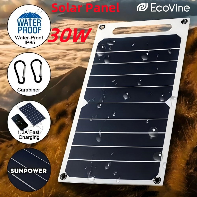 5V Solar Panel  USB Type-C Cha - Power Banks recension och pris