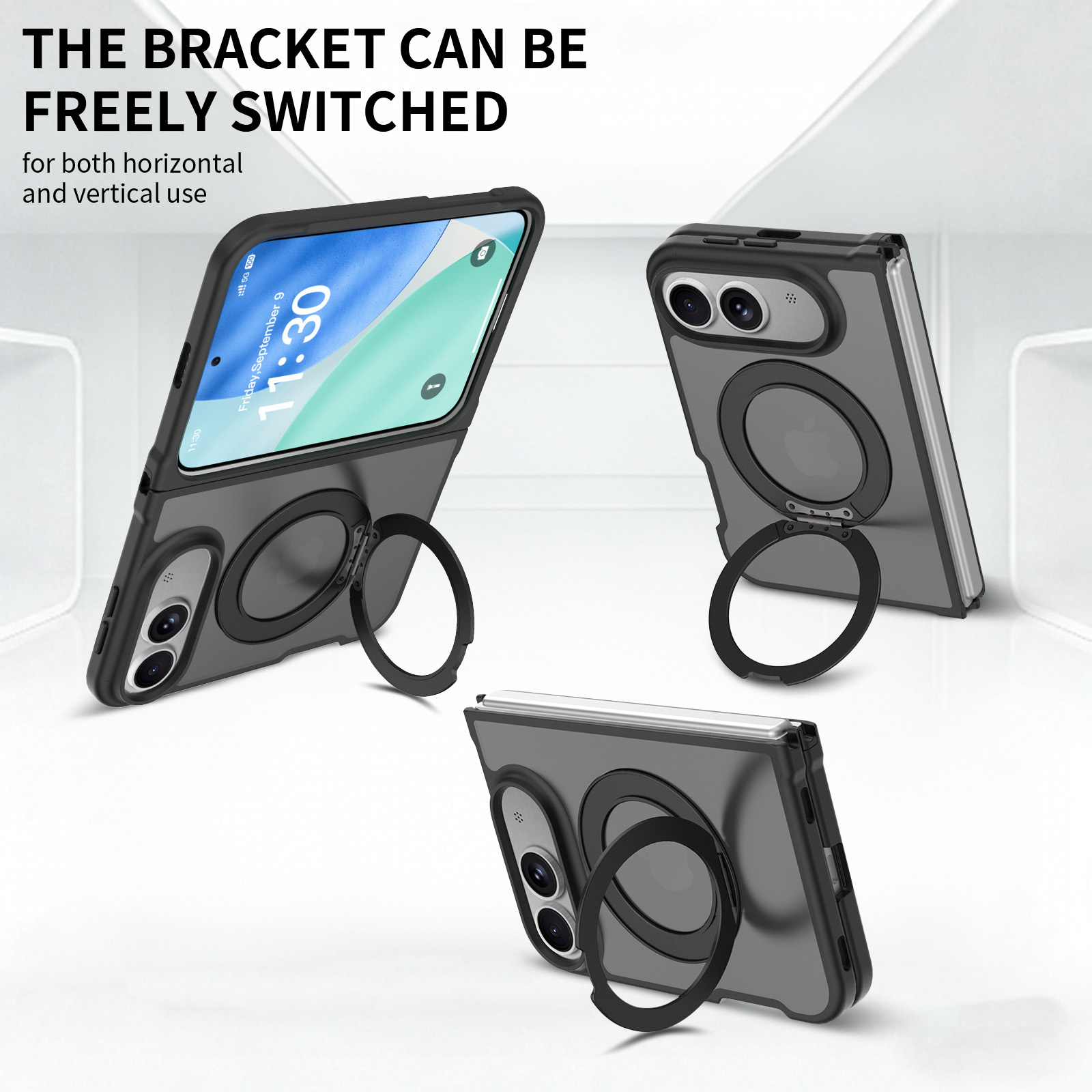 360° Magnetic Bracket Matte Ca - Matte Hard Pc Back Case recension och pris